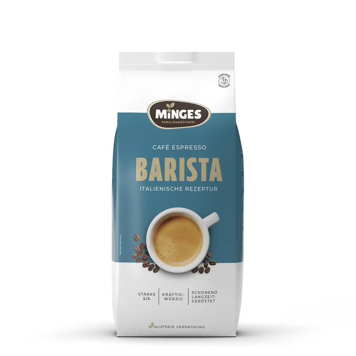Minges Espresso Barista (ganze Bohne, 1000 g) – Minges Kaffeerösterei