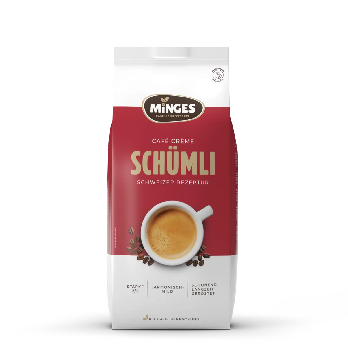Mingesa Minges Café Crème Schümli (whole bean, 1000 g) – Minges Kaffeerösterei